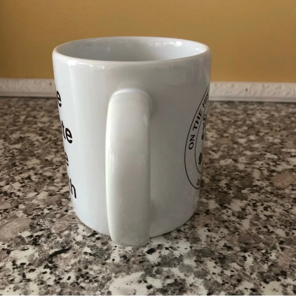 Mug Chocolate Death Savannah Candy Kitchen Georgia coffee white brown Vintage